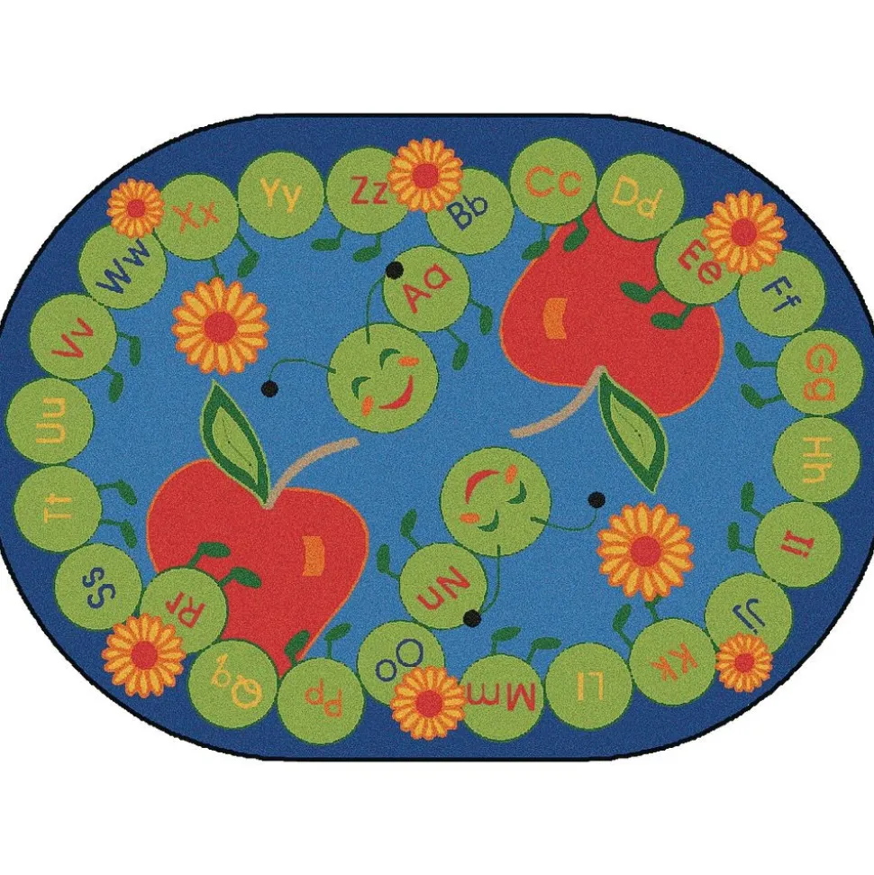 ABC Caterpillar 6'9" x 9'5" Oval Premium Carpet