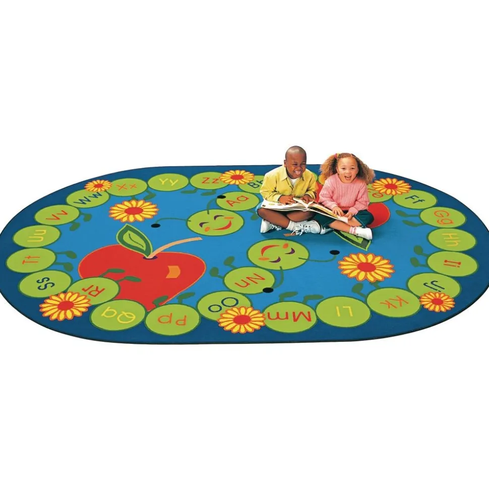 ABC Caterpillar 6'9" x 9'5" Oval Premium Carpet