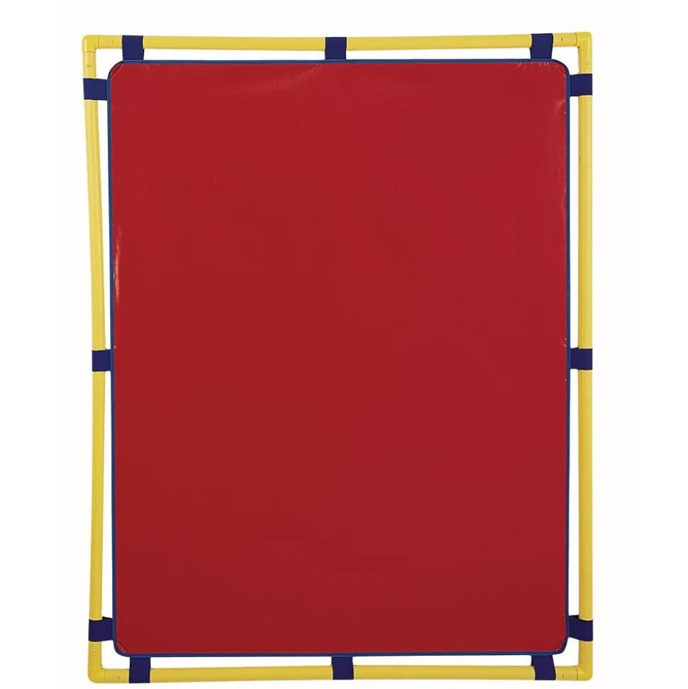 Activity Center PlayPanels® - Rectangle, 31" x 48" - Red with Yellow Piping