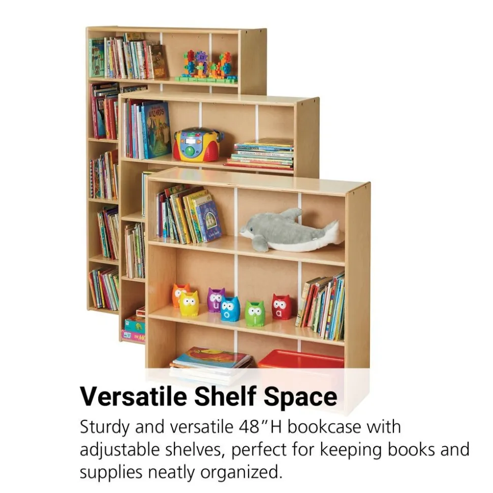 Adjustable Shelf 48"H Bookcase - Ready to Assemble