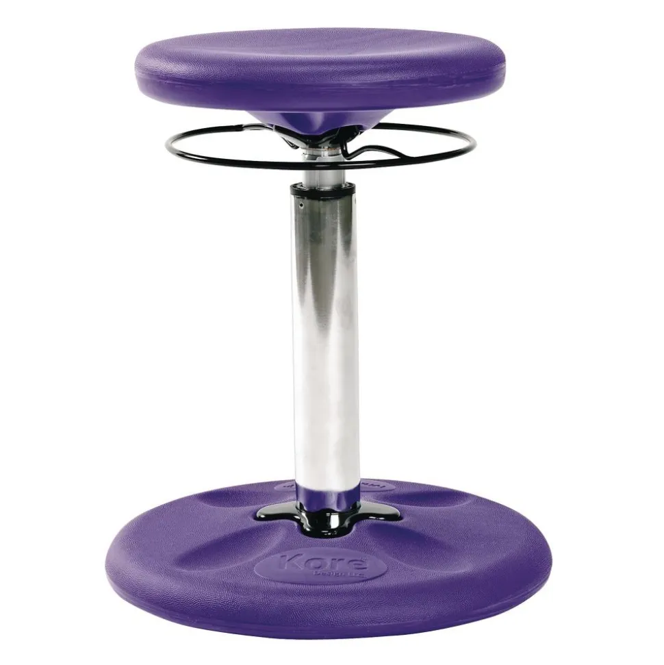 Adjustable Wobble Stool, 14"-19"H - Purple