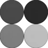 Adult SoftScape 18" Round Ottoman 16" Height, 4-Piece - Gray/Light Gray
