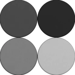 Adult SoftScape 18" Round Ottoman 16" Height, 4-Piece - Gray/Light Gray
