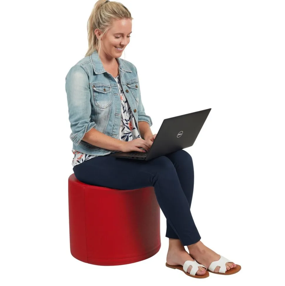 Adult SoftScape 18" Round Ottoman 16" Height, 4-Piece - Assorted