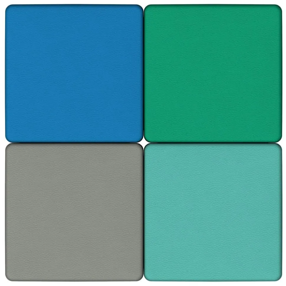 Adult SoftScape 18" Square Ottoman 16" Height, 4-Piece - Contemporary