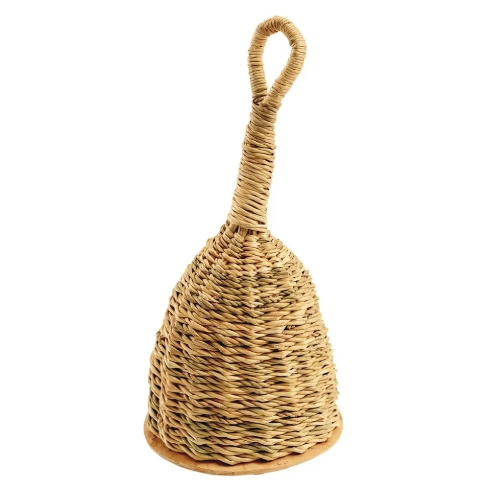 African Bolga Market Basket and Set of 6 African Music Instruments