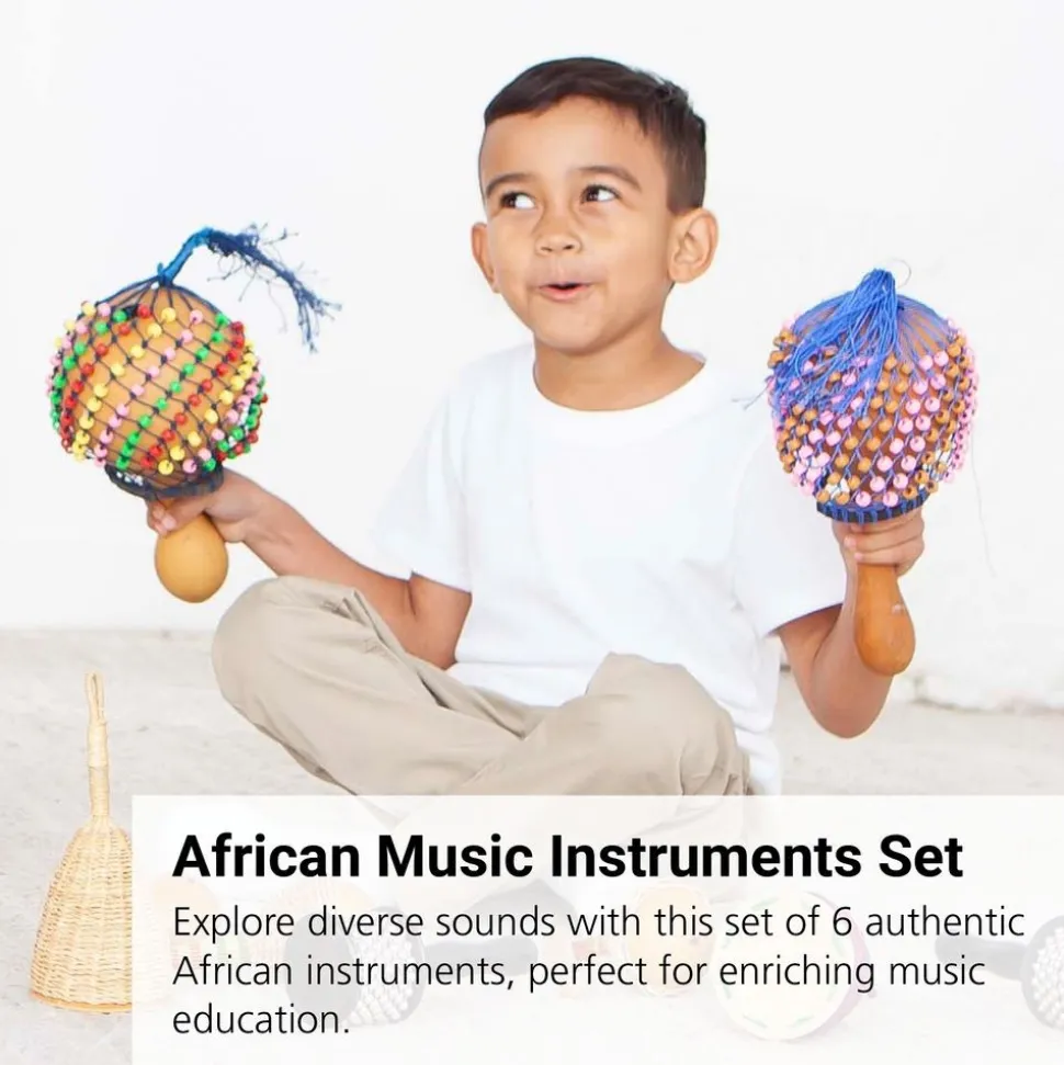 African Music Instruments - Set of 6