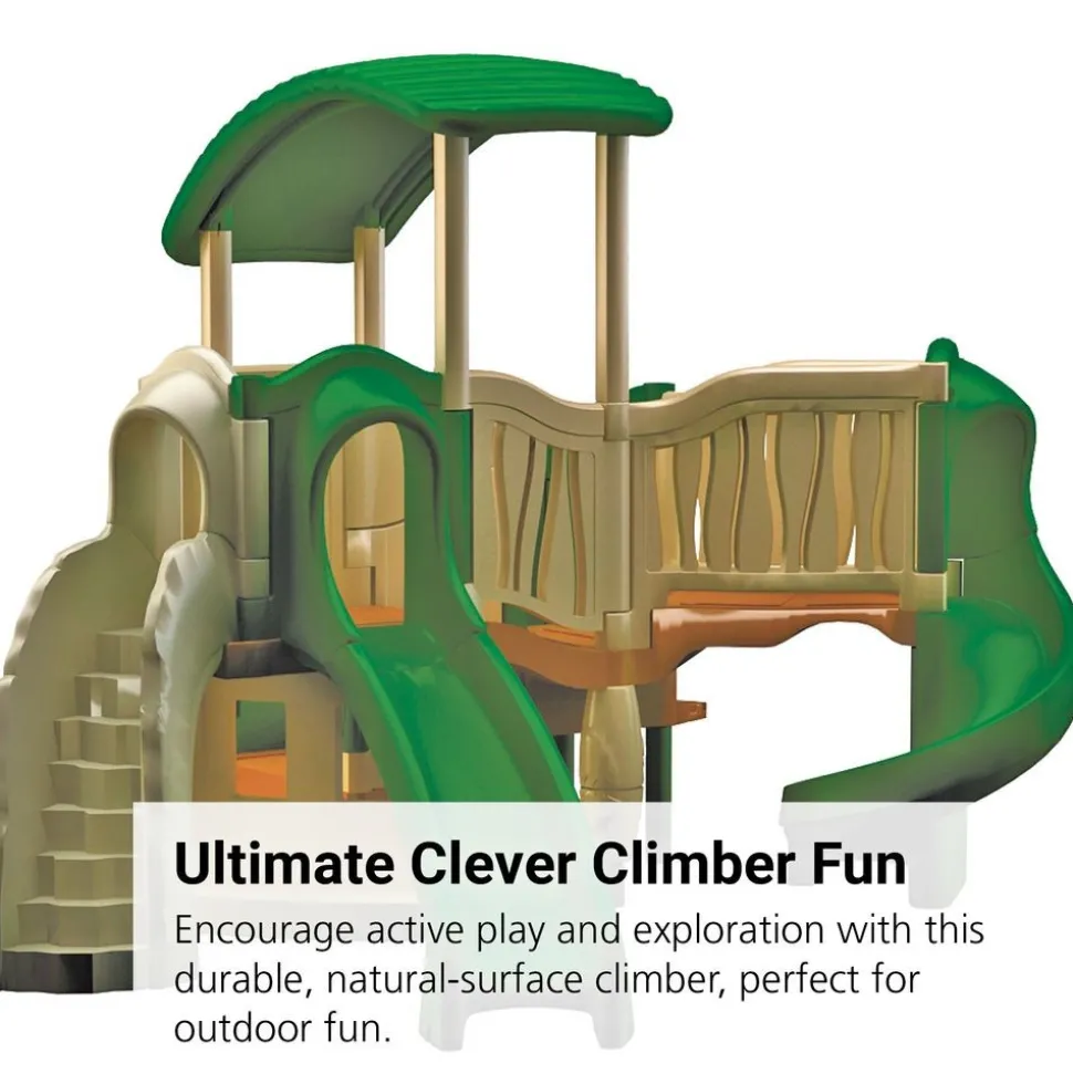 "All In" Clever Climber™ - Natural, Surface Mount with Anchor Bolts