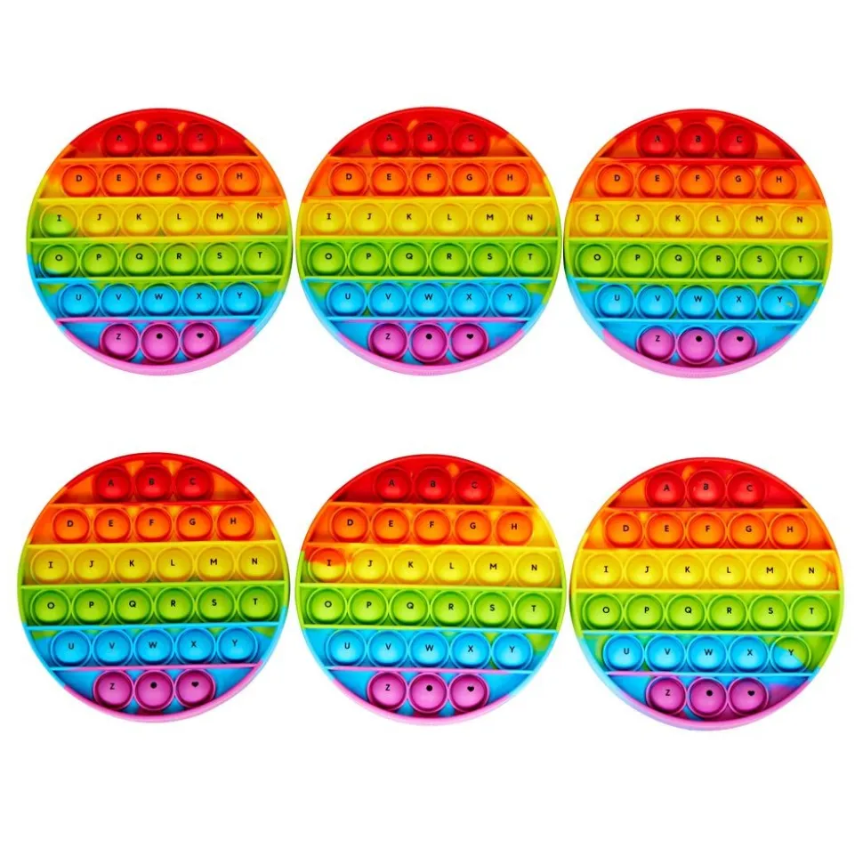 Alphabet Sensory Bubble Poppers - Set of 6