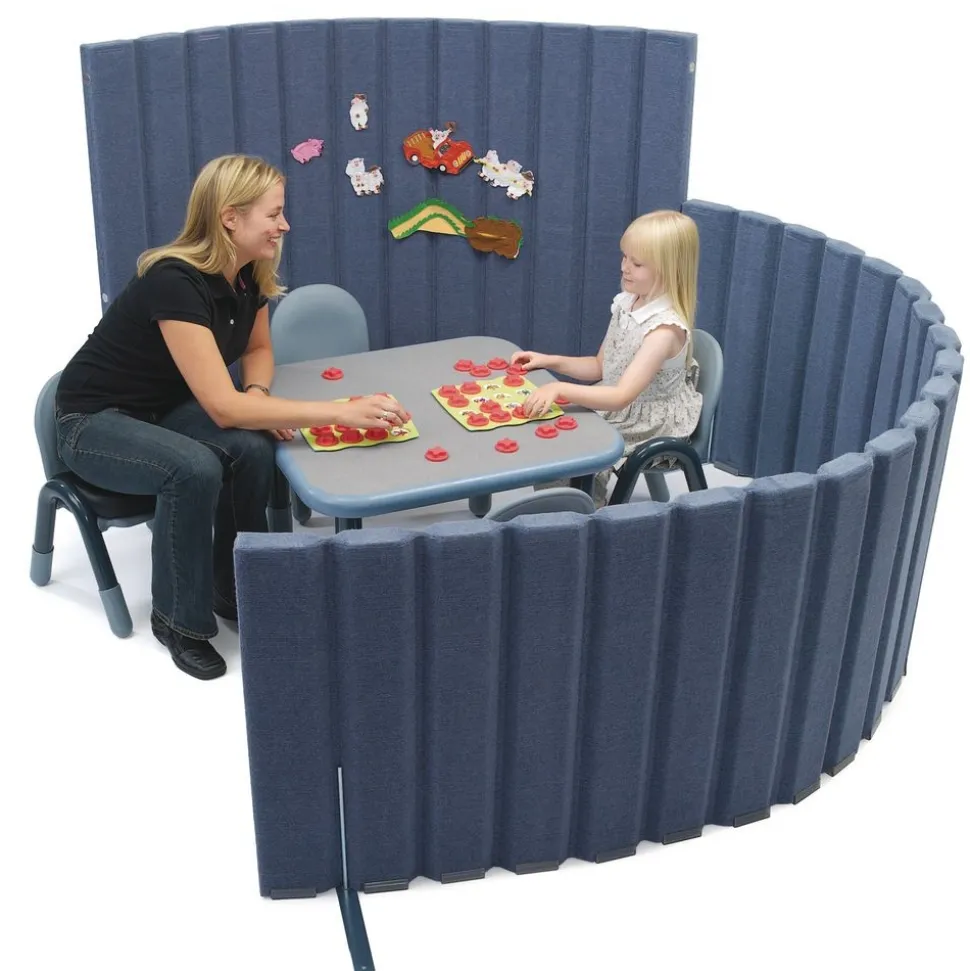 Angeles® BaseLine® Sound Sponge® Quiet Dividers® 30"H x 10'L - Slate Blue