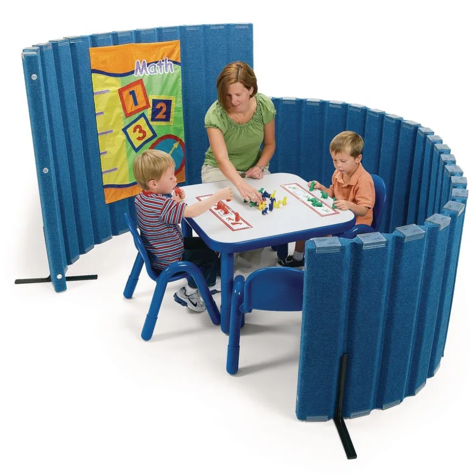 Angeles® BaseLine® Sound Sponge® Quiet Dividers® 48"H x 6'L - Blueberry