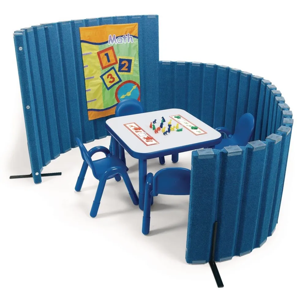 Angeles® BaseLine® Sound Sponge® Quiet Dividers® 48"H x 6'L - Blueberry