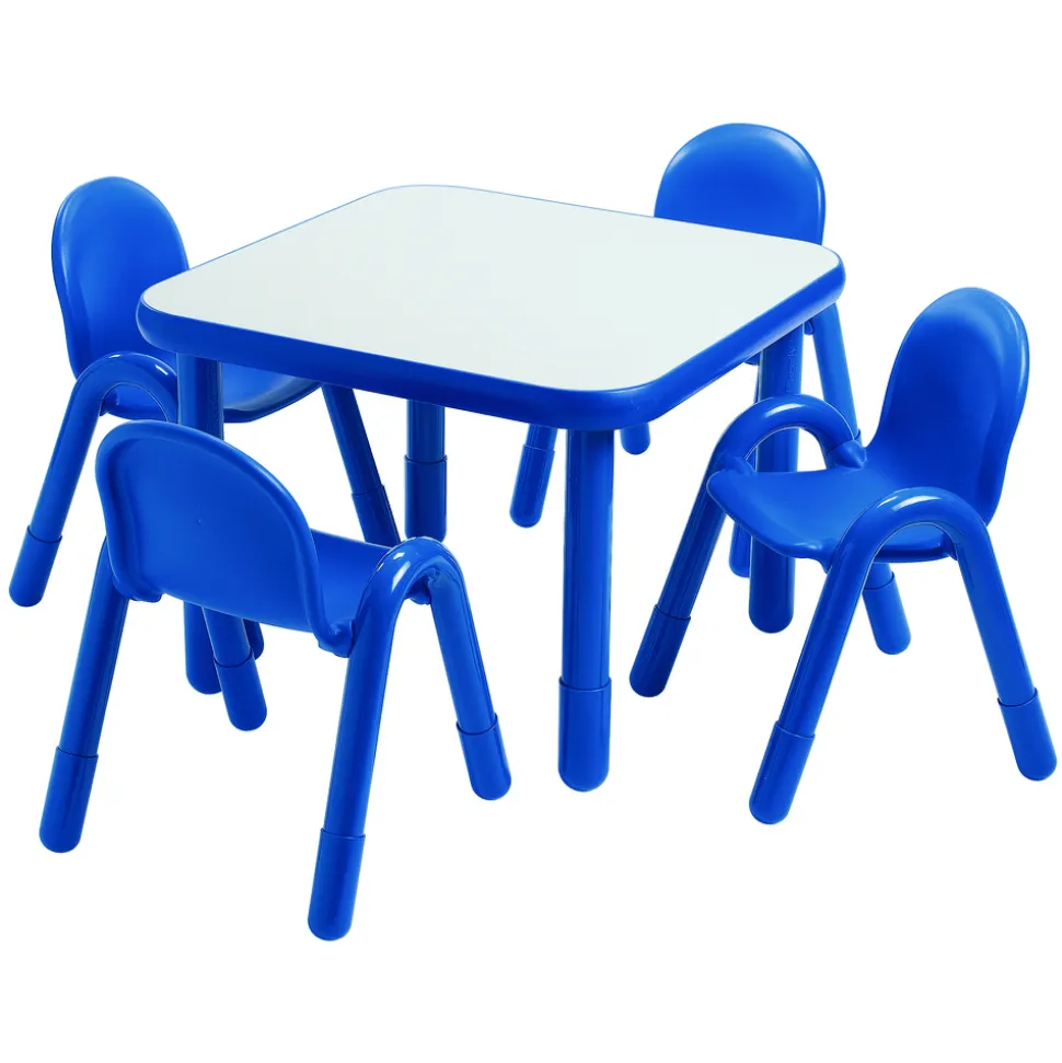 Angeles® BaseLine® 30" Square Table, 22"H - Blue