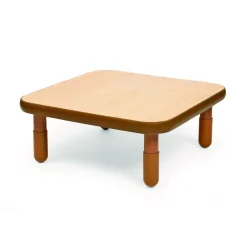Angeles® BaseLine® 30" Square Table, 12"H - Natural Cocoa