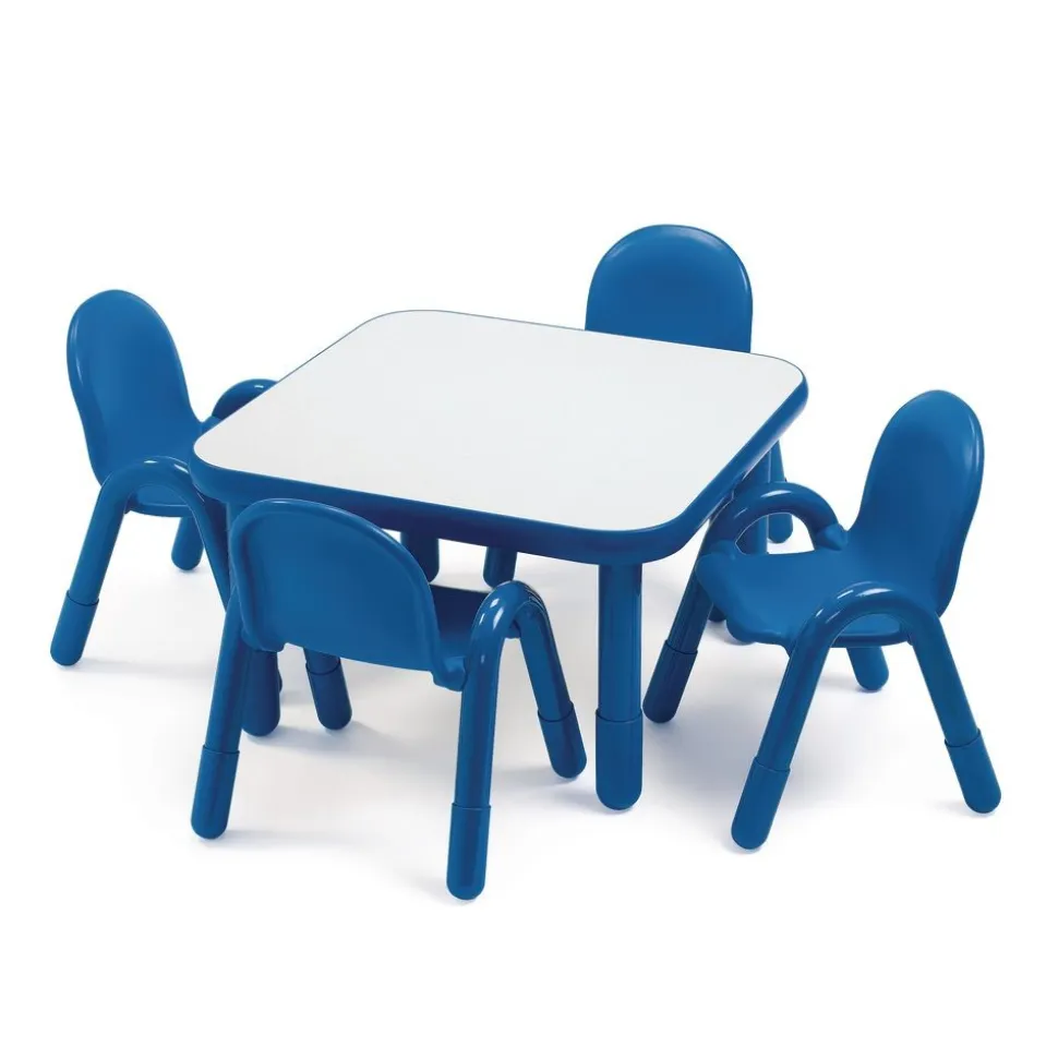 Angeles® BaseLine® 30" Square Table, 16"H - Blue