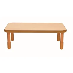 Angeles® BaseLine® 30" x 48" Rectangle Table, 16"H - Natural Cocoa