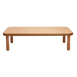 Angeles® BaseLine® 30" x 60" Rectangle Table, 16"H - Natural Cocoa