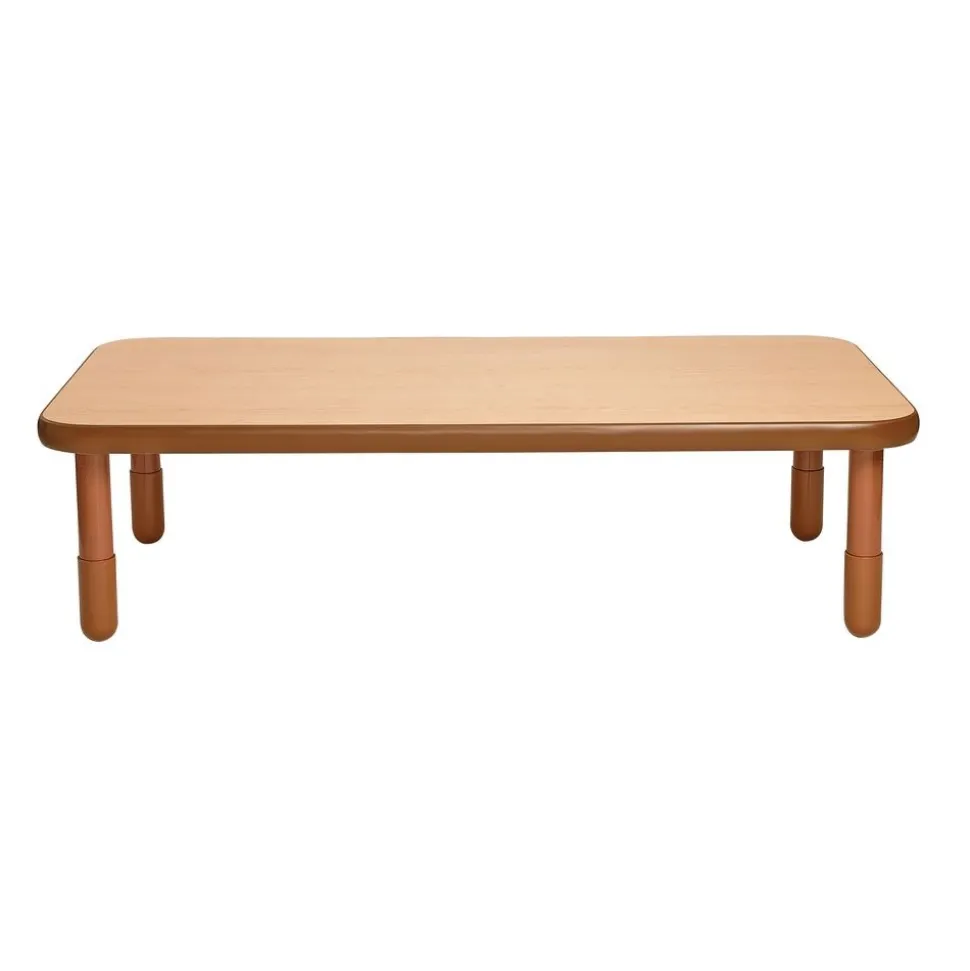 Angeles® BaseLine® 30" x 60" Rectangle Table, 16"H - Natural Cocoa