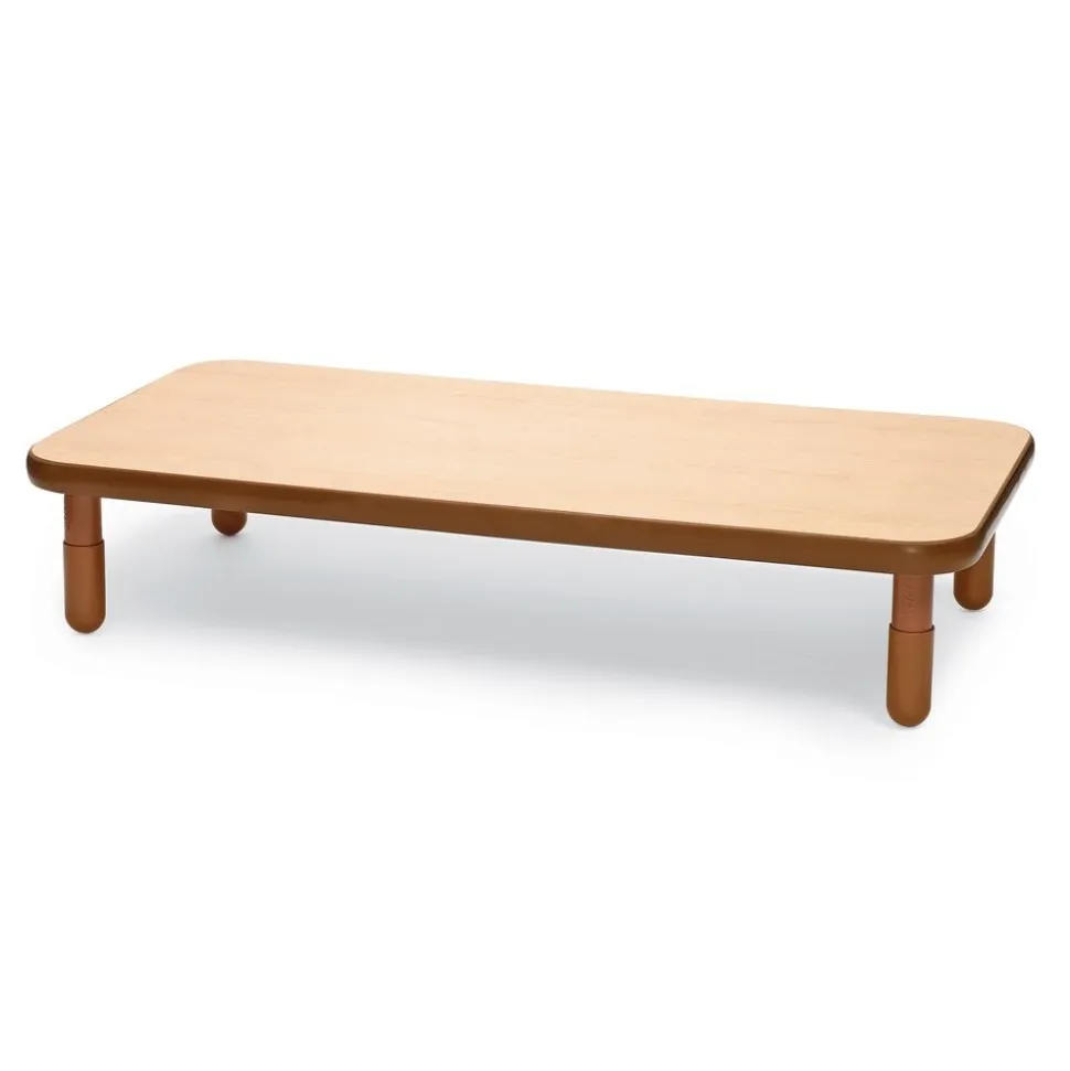 Angeles® BaseLine® 30" x 60" Rectangle Table, 14"H - Natural Cocoa