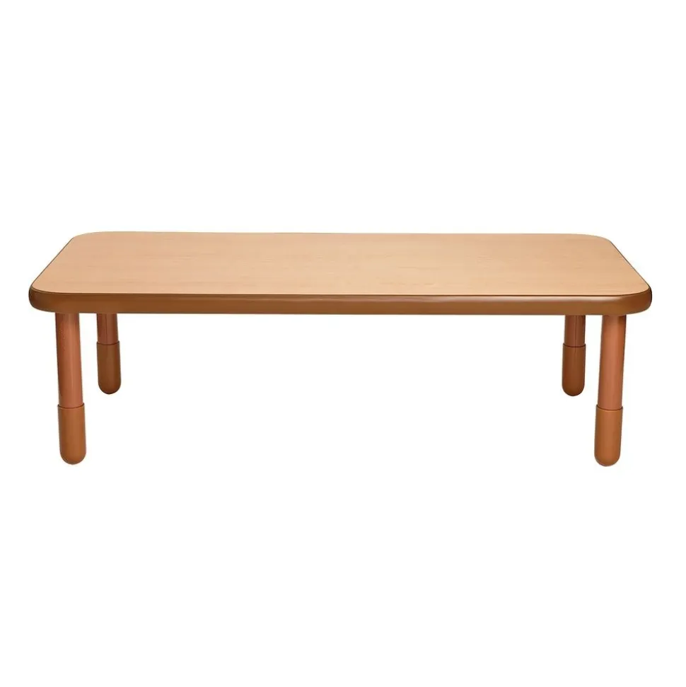 Angeles® BaseLine® 30" x 60" Rectangle Table, 18"H - Natural Cocoa