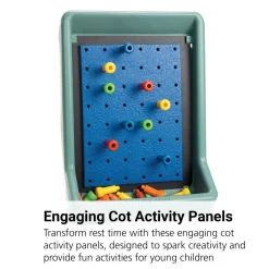 Angeles® Cot Activity Panels - Set of 4 in Teal Green