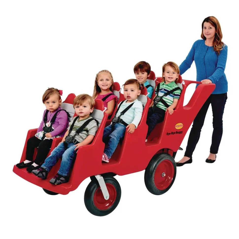 Angeles® "Fat Tire" Bye-Bye Buggy® with Gray Seat Pads - 6-Passenger