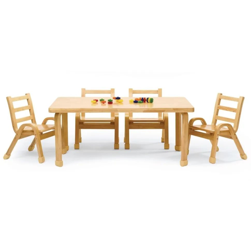 Angeles® NaturalWood™ Collection Rectangular Table 18"H