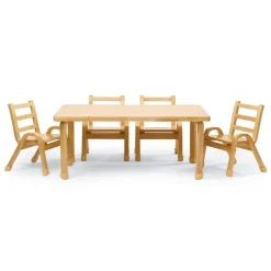 Angeles® NaturalWood™ Collection Rectangular Table 18