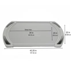 Angeles® SpaceLine® Toddler Cot 42"L - Gray