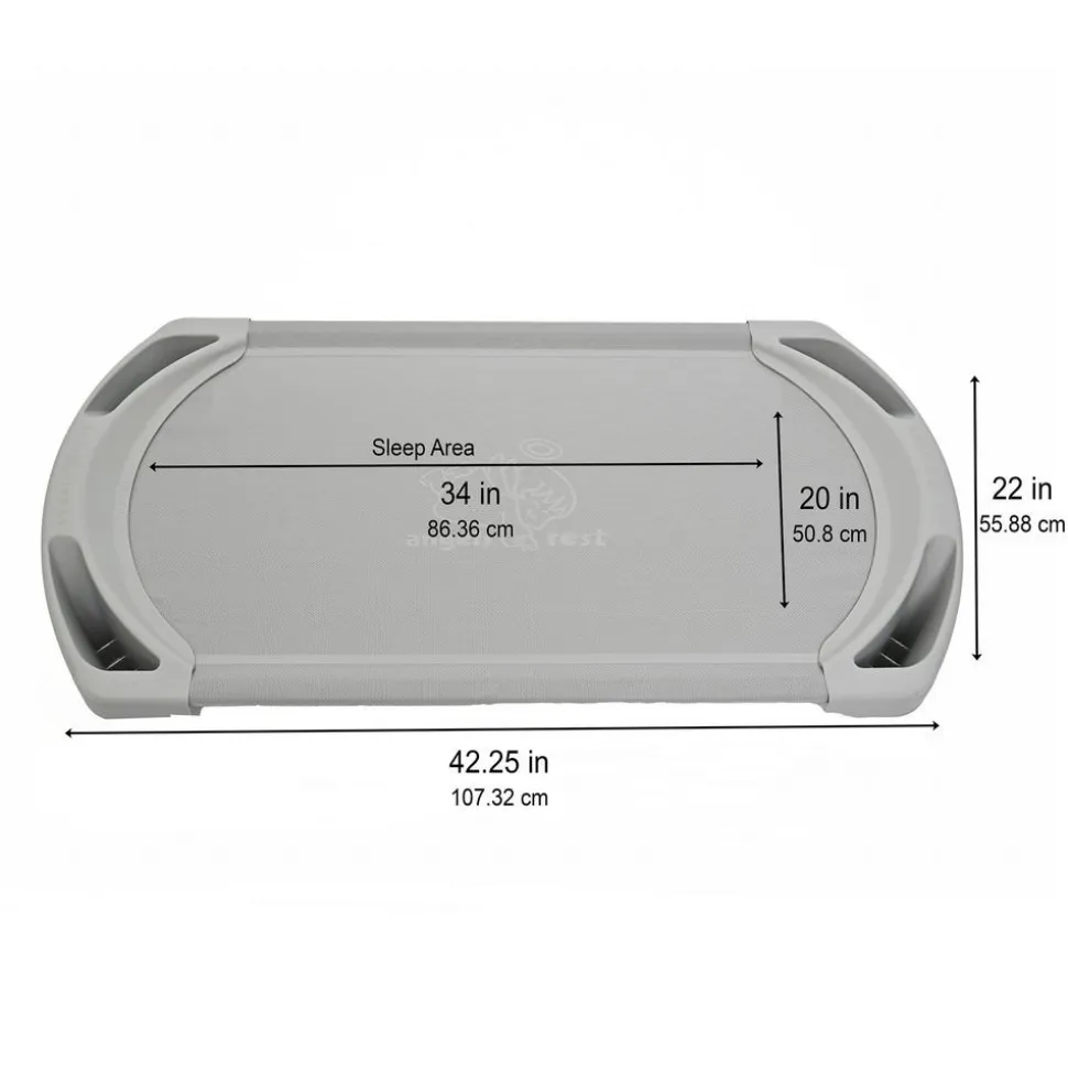 Angeles® SpaceLine® Toddler Cot 42"L - Gray