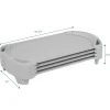 Angeles® SpaceLine® Toddler Cot 42"L - Set of 4 - Gray