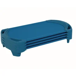 Angeles® SpaceLine® Toddler Cot 42"L - Set of 4 Ocean Blue