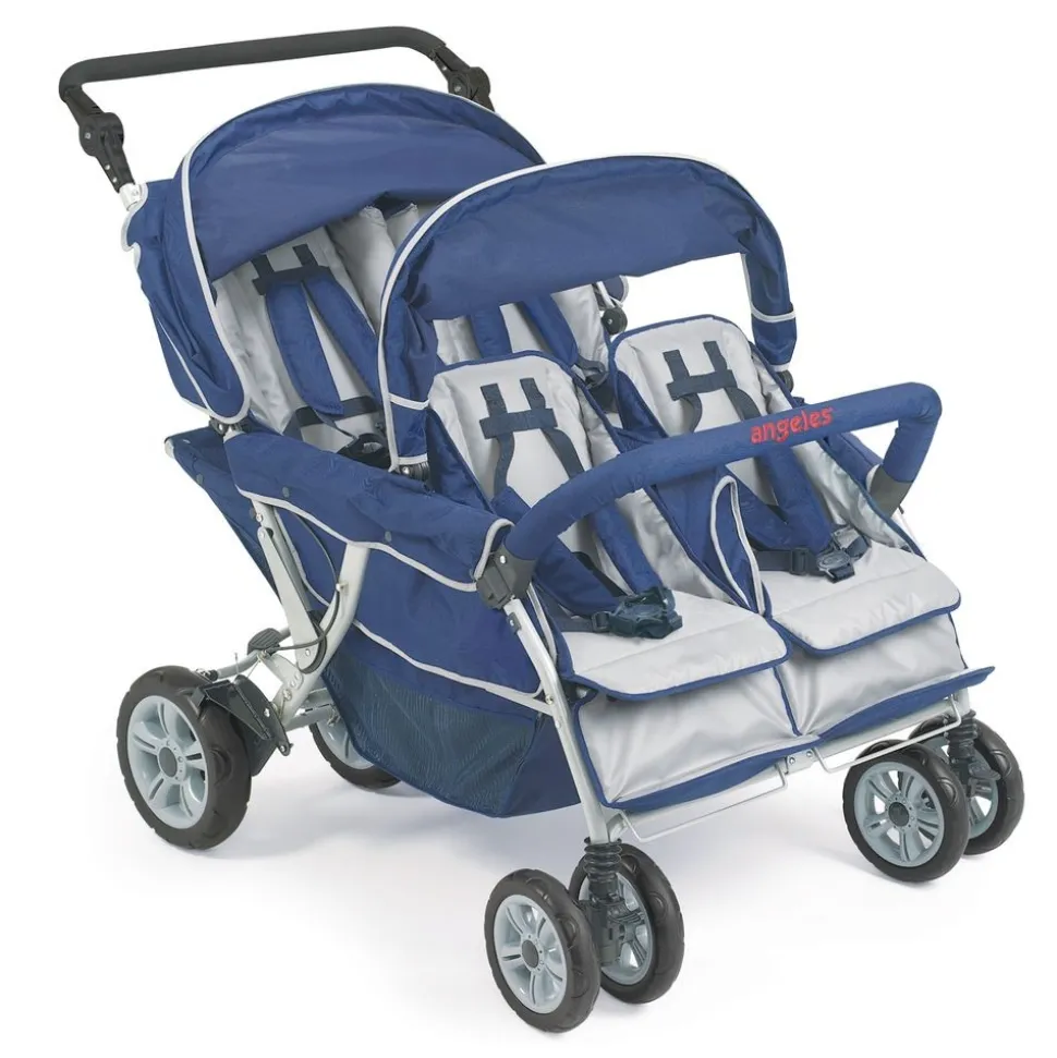 Angeles® SureStop™ Folding Commercial Bye-Bye® Stroller - 4 Passenger