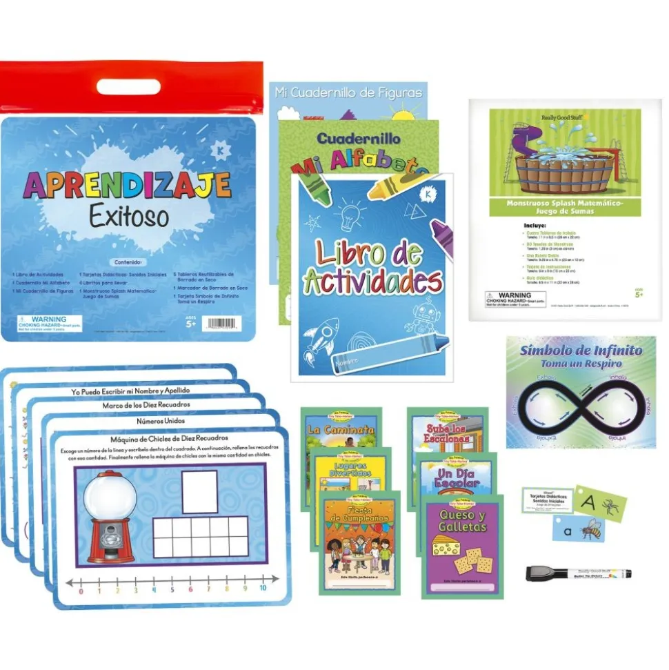 Aprendizaje Exitoso: Jardín de infancia - Lectura y Matemáticas (Spanish Learning Success: Grade K - Reading, Math, & SEL)