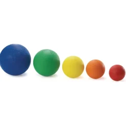 Assorted Best Quality Rubber Playground Balls - Set of 5