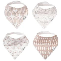 Baby Bandana Bibs, Set of 4 - Bliss