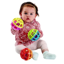 Baby Toy, Easy-Grasp, Bounce 'n' Roll Balls - Set of 3