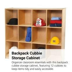 Backpack Cubbie Storage Cabinet - 12 Cubbies