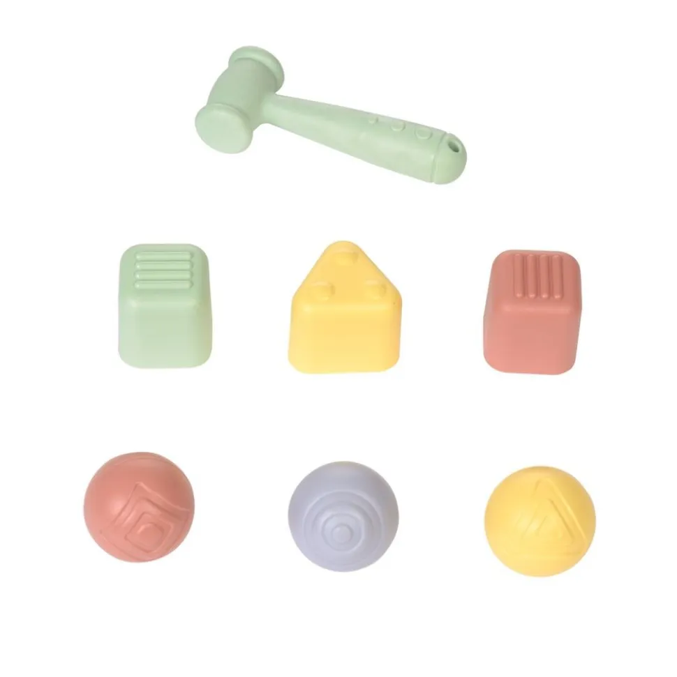 Ball Track, Shape Sorter + Pounding Bench - Set of 3