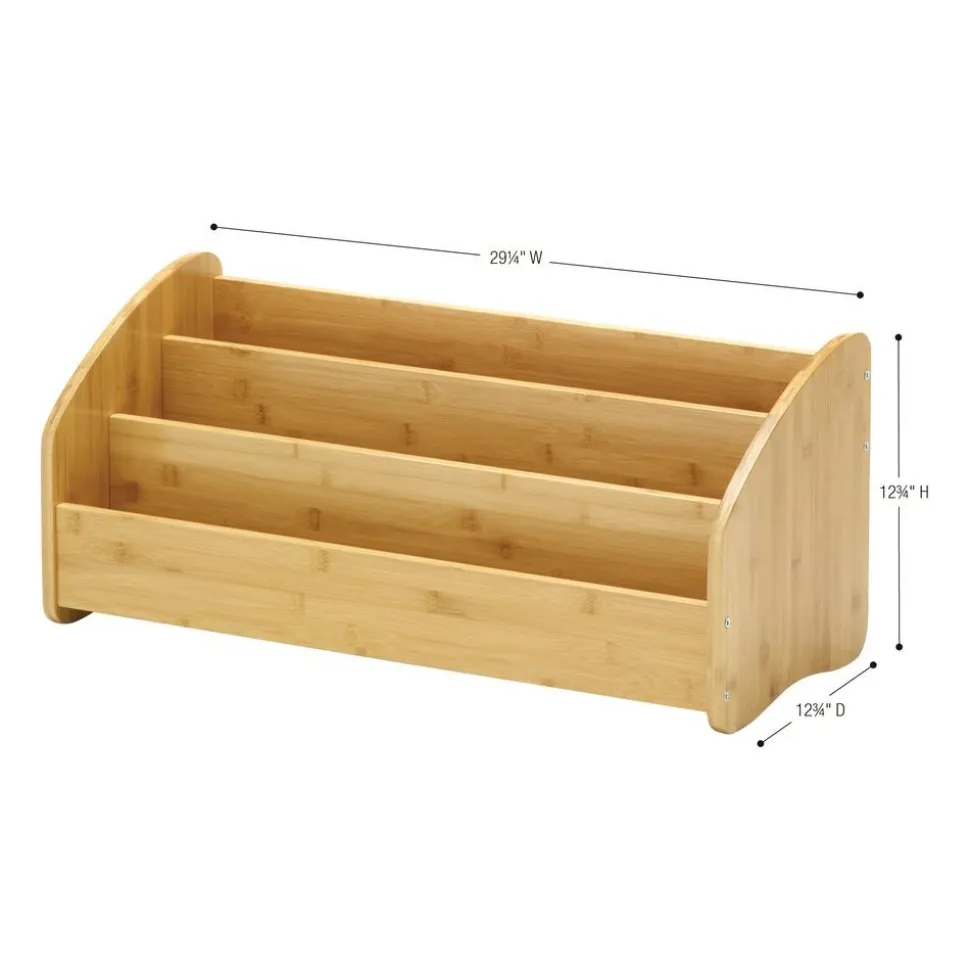 Bamboo Book Display Rack