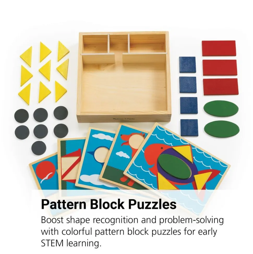 Beginner Pattern Block Puzzles - 35 Pieces