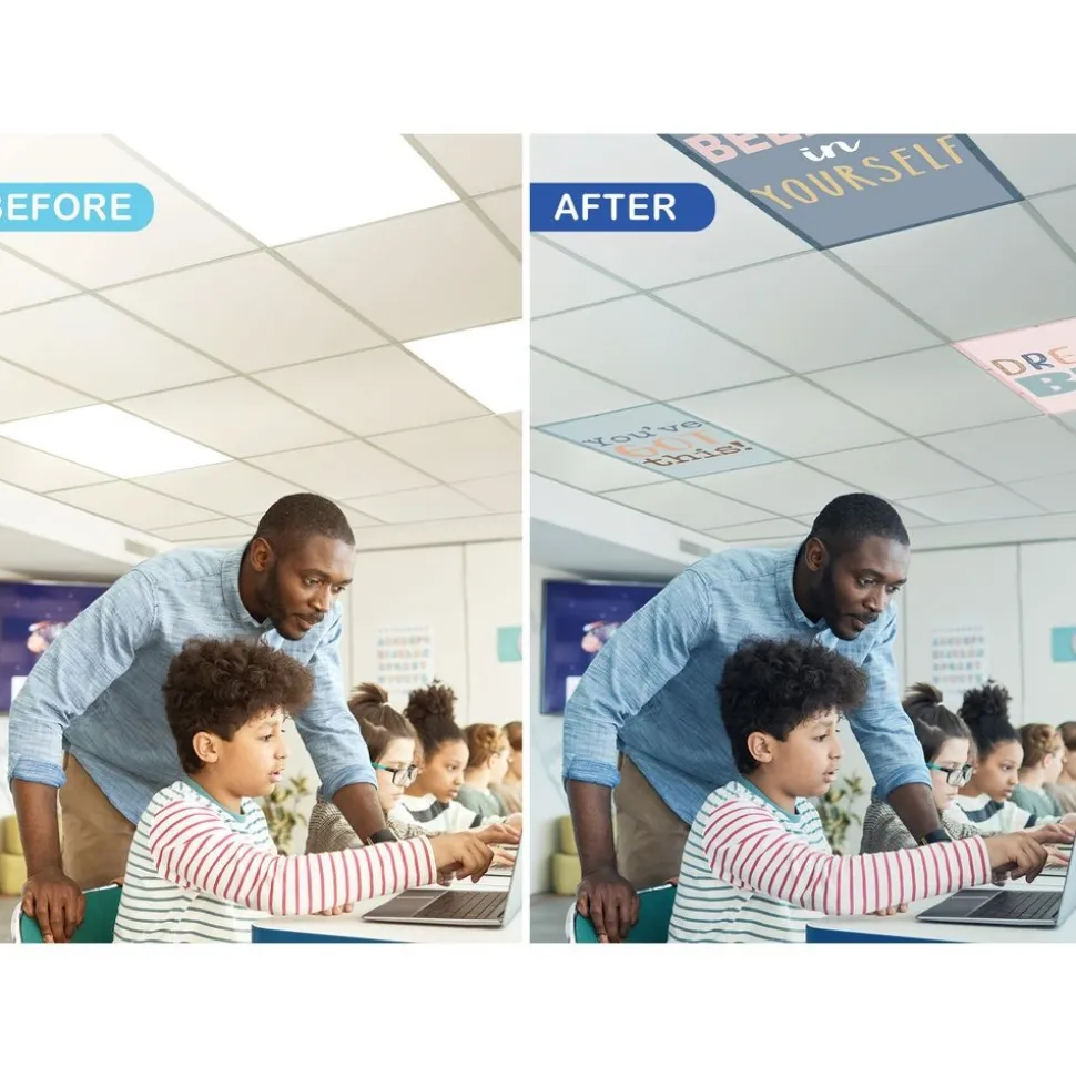 Be Positive Calming Covers Ceiling Light Filters