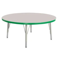 Berries® 42"Dia. Round Activity Table, 15" - 24" Leg Height - Green