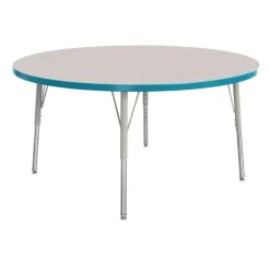 Berries® 36"Dia. Round Activity Table, 24" - 31" Leg Height - Teal