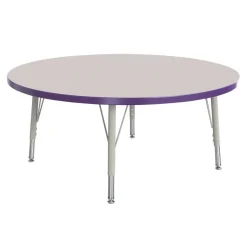 Berries® 42"Dia. Round Activity Table, 15" - 24" Leg Height - Purple