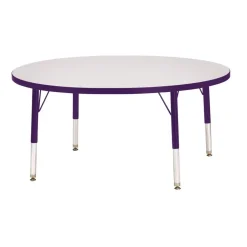 Berries® 42"Dia. Round Activity Table, 15" - 24" Leg Height - Purple