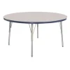 Berries® 36"Dia. Round Activity Table, 15" - 24" Leg Height - Navy