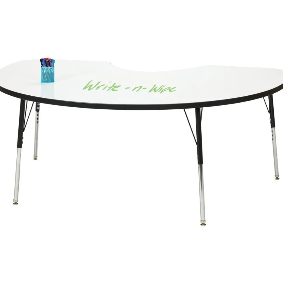 Berries Kidney Dry Erase Table 72" By 48"