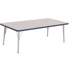 Berries® 30" x 60" Rectangle Activity Table, 15" - 24" Leg Height - Navy
