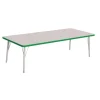 Berries® 30" x 72" Rectangle Activity Table, 15" - 24" Leg Height - Green